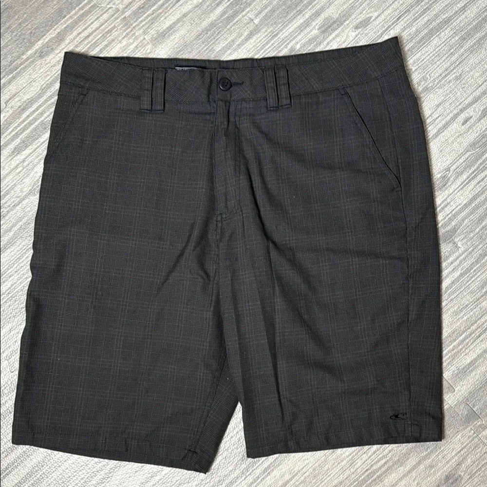 Men's O’Neill Black Checkered Shorts Size 36